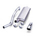 Borla 14728 T-304 Stainless Steel Cat-Back System for 97-99 Jeep Wrangler TJ with 2.5L I-4 & 4.0L I-6 Engines