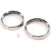 Kentrol  Stainless Headlight Rings (Pair) for 72-86 Jeep CJ-5, CJ-6, CJ-7 & CJ-8