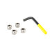Quadratec Anti-Theft Hinge Pin Nuts Quadratec  Anti-Theft Hinge Pin Nuts for 97-06 Jeep Wrangler TJ & Unlimited