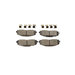 Mopar Front Disc Brake Pad Set  Mopar 68456066AB Front Disc Brake Pad Set  for 18-24 Jeep Wrangler JL & Gladiator JT with Heavy Duty Brakes