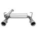DynoMax Super Turbo Axle Back Exhaust with Dual Exit in Stainless Steel DynoMax 39536 Super Turbo Axle Back Exhaust with Dual Exit in Stainless Steel for 18-22 Jeep Wrangler JL