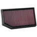 K&N Replacement Air Filter K&N 33-5076 Replacement Air Filter for 18-21 Jeep Wrangler JL & Gladiator JT with 2.0L or 3.6L Engine