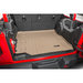 WeatherTech  Rear Cargo Liner in Tan for 18-21 Jeep Wrangler JL Unlimited with Leather Seats