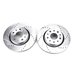 PowerStop AR8386XPR Drilled & Slotted Brake Rotor Pair for 20-26 Jeep Gladiator JT