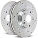 PowerStop JBR1121XPR Front Evolution Drilled, Slotted & Zinc Plated Rotors for 05-23 Toyota Tacoma