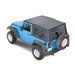 QuadraTop Premium Sailcloth Replacement Soft Top in Black Diamond  QuadraTop  Premium Sailcloth Replacement Soft Top in Black Diamond  for 07-18 Jeep Wrangler JK 2 Door