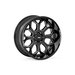 Rough Country 96201018 Series 96 Wheel  20x10 with 4.75in Backspace in Black with Milled Accents for 07-22 Jeep Wrangler JK, JL and Gladiator JT