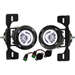 Vision X JK Optimus LED Fog Light Upgrade Kit with Halos Vision X 9892474 JK Optimus LED Fog Light Upgrade Kit with Halos for 07-18 Jeep Wrangler JK with Factory Steel Bumper