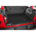 WeatherTech Rear Cargo Liner in Black WeatherTech  Rear Cargo Liner in Black for 18-22 Jeep Wrangler JL Unlimited with Cloth Seats