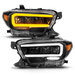 Anzo USA 111563 Full LED Projector Headlights Black with Initiation & Sequential (for Halogen Version with LED DRL) for 16-23 Toyota Tacoma