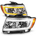 Anzo USA Projector Switchback Plank Style Headlights  Anzo USA  Projector Switchback Plank Style Headlights  for 11-13 Jeep Grand Cherokee WK2