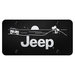Automotive Gold  Laser Etched Jeep Beach License Plate 