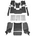 Husky Liners  Guardian Comfort Carpeted Floor Covering Kit with Cutouts for 87-95 Jeep Wrangler YJ