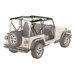 Bestop Factory Style Bow Assemblies Bestop 55002-01 Factory Style Bow Assemblies for 97-06 Jeep Wrangler TJ