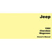 Bishko Automotive Literature Factory Authorized Owners Manuals  Bishko Automotive Literature  Factory Authorized Owners Manuals  for 84-01 Jeep Cherokee XJ