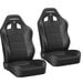 Corbeau  Baja XRS Reclining Suspension Seat Pair  for 76-18 Jeep Wrangler YJ, TJ, JK, Unlimited, CJ-7 & CJ-8 Scrambler
