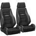 Corbeau GTS II Front Seat Pair in Black Suede/Leather  Corbeau  GTS II Front Seat Pair in Black Suede/Leather