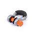 Crawltek Revolution CWLTW08101 3/4" D-Ring Shackle in Silver with Orange Pin & Black Isolator