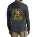 Jeep Merchandise  Mens Long Sleeve Hooded Jeep Sasquatch T-Shirt in Black Heather 