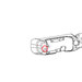 Mopar Rear Parking Sensor Bezel Mopar  Rear Parking Sensor Bezel for 18-20 Jeep Wrangler JL with Steel Bumper