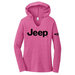Jeep Merchandise Ladies Jeep Text Triblend Hooded Pullover in Lotus Pink Heather Jeep Merchandise  Ladies Jeep Text Triblend Hooded Pullover in Lotus Pink Heather