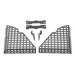 DV8 Offroad MPJK-02 Pocketed Rear Window MOLLE Panels for 07-18 Jeep Wrangler JK Unlimited 4-Door