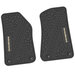 FlexTread  Tire Tread/Scorched Earth Scene Front Floor Liners with MOJAVE Logo for 18-24 Jeep Wrangler JL & Gladiator JT