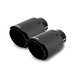 Mishimoto Carbon Fiber Dual Exhaust Tips Mishimoto MMEXH-TIP-CFD25BK Carbon Fiber Dual Exhaust Tips with 2.5" Inlet in Black