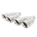 Mishimoto Dual-Y 3.5" Exhaust Tips   Mishimoto MMEXH-TIP-QY25P Dual-Y 3.5" Exhaust Tips   with 2.5" Inlet in Polished Stainless Steel