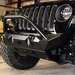 Motobilt MB1090F-S-1094 Hammer Front Bumper with Bull Bar, Fog Mounts & Skid Plate for 18-25 Jeep Wrangler JL & Gladiator JT
