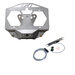Motobilt MB2115-LD-PL6 Spare Tire License Plate Relocation Kit with Camera Mount & Tag Light  for 18-26 Jeep Wrangler JL