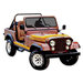 Phoenix Graphix Renegade Vinyl Hood Graphics Kit  Phoenix Graphix  Renegade Vinyl Hood Graphics Kit  for 81-82 Jeep CJ7 Renegade