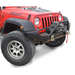 Poison Spyder  17-64-020-DBT Full Width Front Brawler Bumper with Tube Gussetts & Brawler Bar - Bare Steel for 07-18 Jeep Wrangler JK