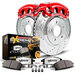 PowerStop Z36 Truck & Tow Brake Upgrade Kit with Powder Coated Calipers PowerStop  Z36 Truck & Tow Brake Upgrade Kit with Powder Coated Calipers for 03-06 Jeep Wrangler TJ & Unlimited