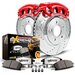 PowerStop KC7941A-36 Z36 Truck & Tow Upgrade Front Kit with Powder Coated Calipers for 18-25 Jeep Wrangler JL Sport