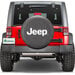 Quadratec Jeep Licensed Tire Cover Quadratec  Jeep Licensed Tire Cover for 55-18 Jeep CJ, Wrangler YJ & JK