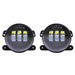 Quake LED QTE458 Halo 4" LED Fog Lights for 07-18 Jeep Wrangler JK