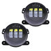 Quake LED QTE771 Tempest RGB 4" LED Fog Lights for 07-18 Jeep Wrangler JK