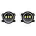 Quake LED QTE905 Tempest Halo RGB 4" LED Fog Lights for 07-18 Jeep Wrangler JK