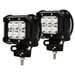 Race Sport Lighting RS6L18WPR Street Series 18W 6-LED Bottom Mount LED Spot Lights 