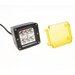 Race Sport Lighting RS6L24WC Street Series 3x4in 24W 6-LED Cube Spot Light with Amber Cover 