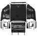 Rampage Products Frameless Complete Trail Top in Black Diamond Rampage Products 106635 Frameless Complete Trail Top in Black Diamond for 04-06 Jeep Wrangler Unlimited TJ