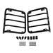 Crown Automotive Stainless Steel Tail Light Guard Set in Black Crown Automotive RT34102 Stainless Steel Tail Light Guard Set in Black for 07-18 Jeep Wrangler JK