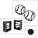Rugged Ridge 11230.91 Elite Headlight and Tail Light Guards with Free Fuel Cap for 07-18 Jeep Wrangler JK