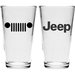 Jeep Merchandise  Jeep Logo Pint Glass 