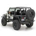 Smittybilt  Rear SRC Bumper with 2" Receiver & Swing Away Tire Carrier in Textured Black for 87-06 Jeep Wrangler YJ, TJ, & TJ Unlimited