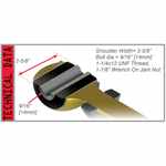 Teraflex 4915161 Large Lower Clevite Rubber Bushing for 97-06 Jeep ...