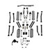 Teraflex Outback Suspension System Teraflex 1167202 Outback Suspension System for 07-18 Jeep Wrangler  JK 2 Door