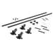 Yakima Round Bar Rack with 1A Raingutter Mounts System Yakima  Round Bar Rack with 1A Raingutter Mounts System for 18-21 Jeep Wrangler JL