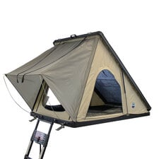 Overland Vehicle Systems 18119935 LD TMON Clamshell Aluminum Hard Shell Roof Top Tent 2 Person